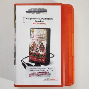 A Gingerbread Romance by Lacey Baker Playaway Audiobook, Former Library Copy